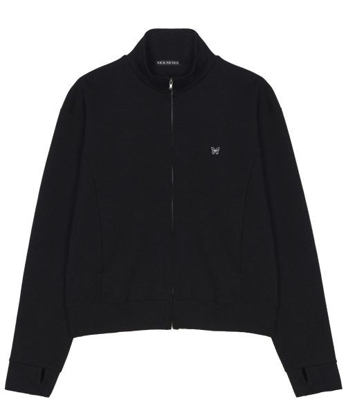 NICK&NICOLE(ニックアンドニコール)の「COTTON BUTTERFLY CROPPED ZIP-UP_BLACK(ナイロンジャケット・メンズ・その他・FREE)」の4枚目の写真