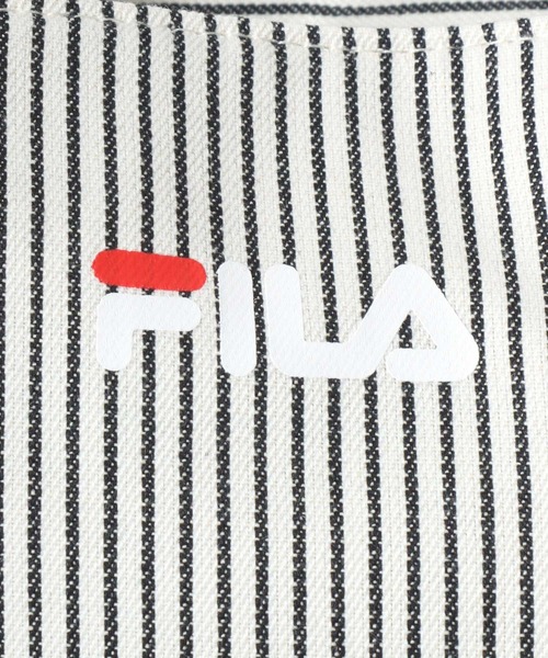 FILA(フィラ)の「FILA(フィラ)コットンキャンバス配色トートバッグ/ワンポイントロゴプリント/無地 ストライプ(トートバッグ・レディース・ホワイト×ブラック/ブルー系その他・FREE)」の17枚目の写真