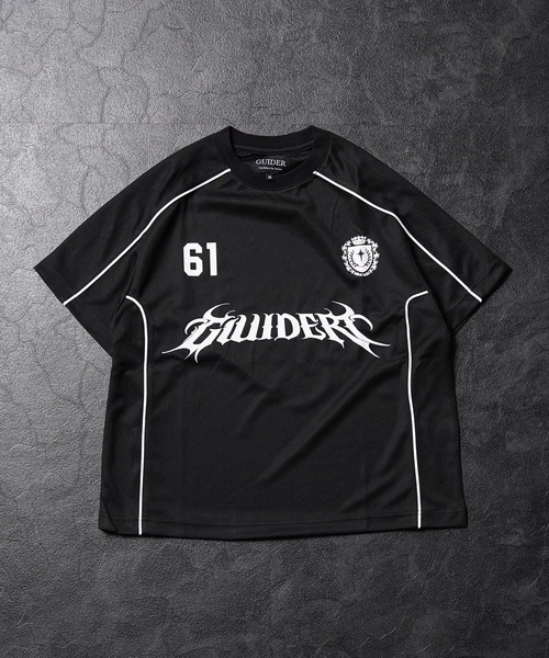 GUIDER(ガイダー)の「【GUIDER】メッシュ パイピング ゲーム Tee / Mesh Piping Game Tee(Tシャツ/カットソー・メンズ・ホワイト/ブラック/レッド・S/M/L)」の11枚目の写真