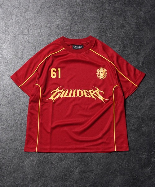GUIDER(ガイダー)の「【GUIDER】メッシュ パイピング ゲーム Tee / Mesh Piping Game Tee(Tシャツ/カットソー・メンズ・ホワイト/ブラック/レッド・S/M/L)」の17枚目の写真