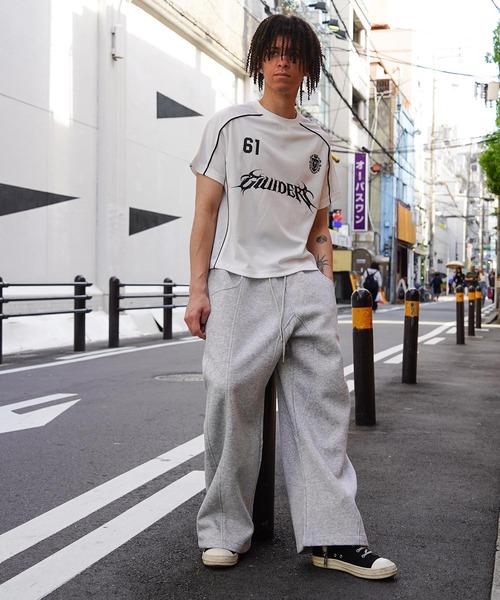 GUIDER(ガイダー)の「【GUIDER】メッシュ パイピング ゲーム Tee / Mesh Piping Game Tee(Tシャツ/カットソー・メンズ・ホワイト/ブラック/レッド・S/M/L)」の9枚目の写真