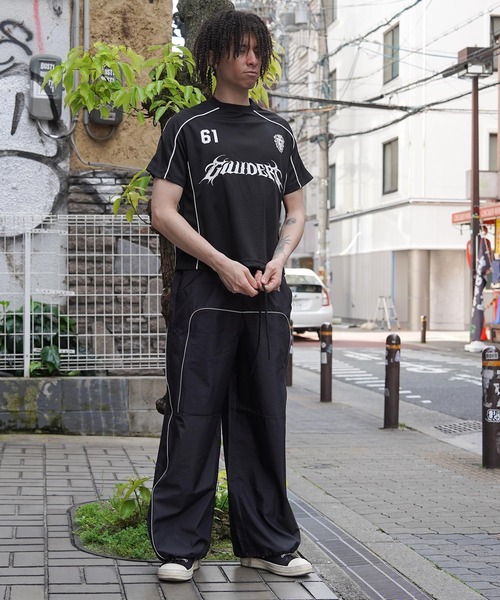 GUIDER(ガイダー)の「【GUIDER】メッシュ パイピング ゲーム Tee / Mesh Piping Game Tee(Tシャツ/カットソー・メンズ・ホワイト/ブラック/レッド・S/M/L)」の15枚目の写真