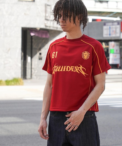 GUIDER(ガイダー)の「【GUIDER】メッシュ パイピング ゲーム Tee / Mesh Piping Game Tee(Tシャツ/カットソー・メンズ・ホワイト/ブラック/レッド・S/M/L)」の19枚目の写真