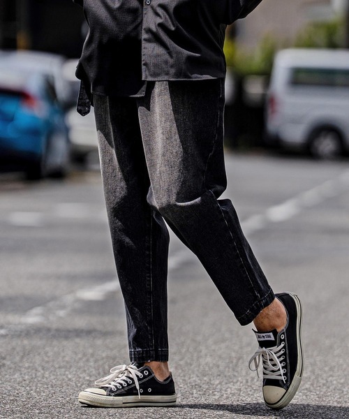 CAMBIO(カンビオ)の「mp15103-Balloon Silhouette Belted Denim Pants デニムパンツ(A70126cmb)(デニムパンツ・メンズ・グレー/ブラック/ライトインディゴブルー/ダークインディゴブルー・XL/L/M/S)」の2枚目の写真