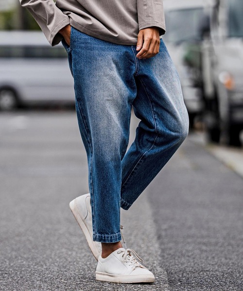 CAMBIO(カンビオ)の「mp15103-Balloon Silhouette Belted Denim Pants デニムパンツ(A70126cmb)(デニムパンツ・メンズ・グレー/ブラック/ライトインディゴブルー/ダークインディゴブルー・XL/L/M/S)」の5枚目の写真