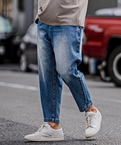 CAMBIO(カンビオ)の「mp15103-Balloon Silhouette Belted Denim Pants デニムパンツ(A70126cmb)(デニムパンツ・メンズ・グレー/ブラック/ライトインディゴブルー/ダークインディゴブルー・XL/L/M/S)」の6枚目の写真