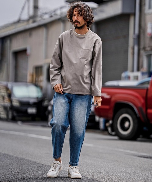 CAMBIO(カンビオ)の「mp15103-Balloon Silhouette Belted Denim Pants デニムパンツ(A70126cmb)(デニムパンツ・メンズ・グレー/ブラック/ライトインディゴブルー/ダークインディゴブルー・XL/L/M/S)」の7枚目の写真