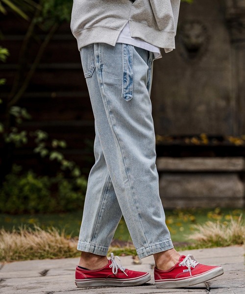 CAMBIO(カンビオ)の「mp15103-Balloon Silhouette Belted Denim Pants デニムパンツ(A70126cmb)(デニムパンツ・メンズ・グレー/ブラック/ライトインディゴブルー/ダークインディゴブルー・XL/L/M/S)」の12枚目の写真