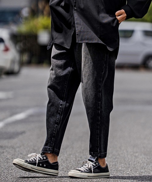 CAMBIO(カンビオ)の「mp15103-Balloon Silhouette Belted Denim Pants デニムパンツ(A70126cmb)(デニムパンツ・メンズ・グレー/ブラック/ライトインディゴブルー/ダークインディゴブルー・XL/L/M/S)」の17枚目の写真
