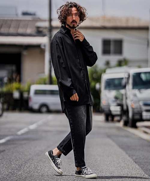 CAMBIO(カンビオ)の「mp15103-Balloon Silhouette Belted Denim Pants デニムパンツ(A70126cmb)(デニムパンツ・メンズ・グレー/ブラック/ライトインディゴブルー/ダークインディゴブルー・XL/L/M/S)」の21枚目の写真