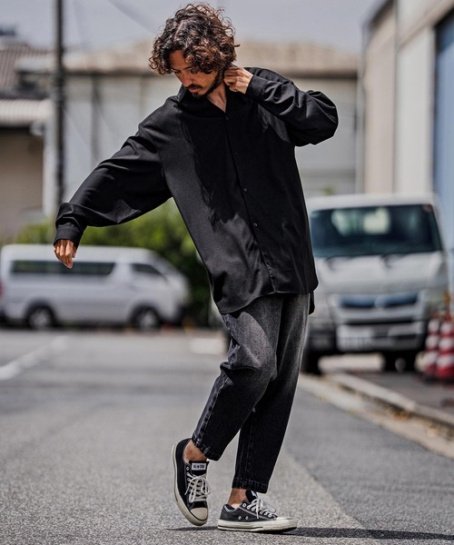 CAMBIO(カンビオ)の「mp15103-Balloon Silhouette Belted Denim Pants デニムパンツ(A70126cmb)(デニムパンツ・メンズ・グレー/ブラック/ライトインディゴブルー/ダークインディゴブルー・XL/L/M/S)」の22枚目の写真