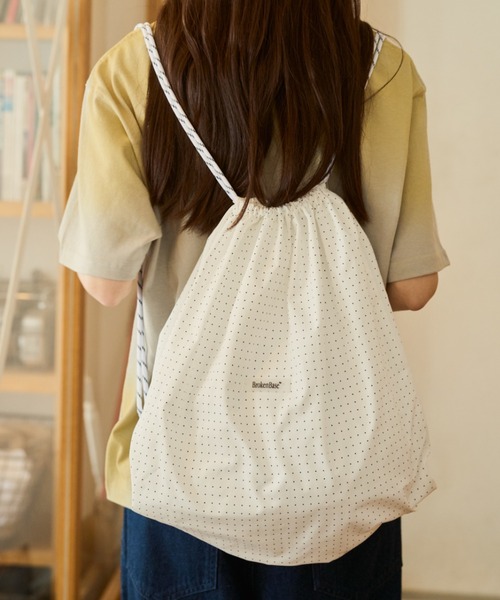 BROKEN BASE(ブロークンベース)の「anorak check knapsack(ショルダーバッグ・メンズ・ホワイト系/ネイビー系/ブルー系・フリー)」の13枚目の写真
