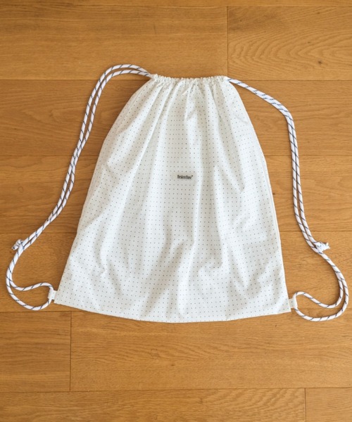 BROKEN BASE（ブロークンベース）の「anorak check knapsack（ショルダーバッグ・メンズ・ホワイト系/ネイビー系/ブルー系・フリー）」の14枚目の写真
