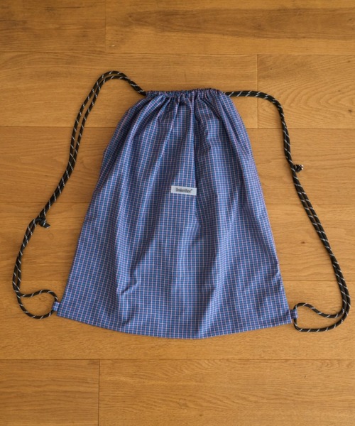 BROKEN BASE（ブロークンベース）の「anorak check knapsack（ショルダーバッグ・メンズ・ホワイト系/ネイビー系/ブルー系・フリー）」の16枚目の写真