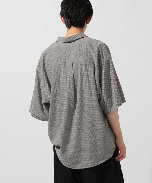 niko and...(ニコアンド)の「ドライタッチギンガムシャツ(シャツ/ブラウス・メンズ・グリーン/ブラック/ブルー・MEDIUM/LARGE)」の5枚目の写真