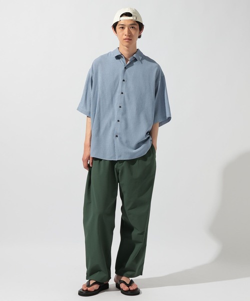 niko and...(ニコアンド)の「ドライタッチギンガムシャツ(シャツ/ブラウス・メンズ・グリーン/ブラック/ブルー・MEDIUM/LARGE)」の12枚目の写真