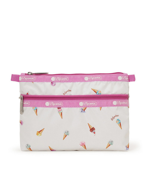 LeSportsac(レスポートサック)の「COSMETIC CLUTCH スウィートフェスティバルACC(ポーチ・レディース・ホワイト・FREE)」の1枚目の写真