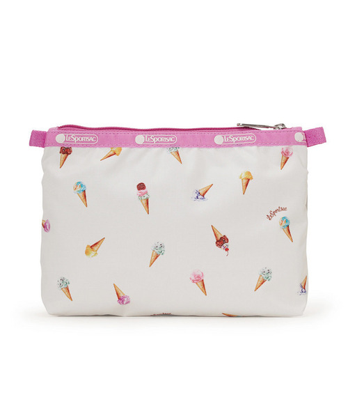 LeSportsac(レスポートサック)の「COSMETIC CLUTCH スウィートフェスティバルACC(ポーチ・レディース・ホワイト・FREE)」の3枚目の写真