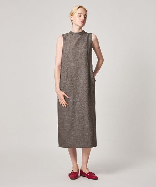 Steven Alan(スティーブンアラン)の「<Steven Alan>バック ホルターネック ノースリーブ ワンピース(ワンピース・レディース・ブラック/モカ・S/M)」の3枚目の写真