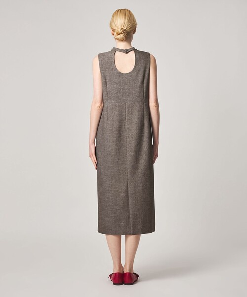 Steven Alan(スティーブンアラン)の「<Steven Alan>バック ホルターネック ノースリーブ ワンピース(ワンピース・レディース・ブラック/モカ・S/M)」の8枚目の写真