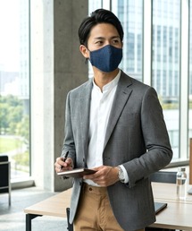 DOUBLE JAPAN（ダブルジャパン）の「【日本製】メンズ速乾性立体型デニムマスク（マスク）」