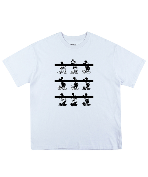 NAVYTEAM(ネイビーチーム)の「MM POP ART 半袖Tシャツ(4色)(Tシャツ/カットソー・レディース・ホワイト/ライトグレー/ネイビー/ブラック・SMALL/MEDIUM/LARGE/X-LARGE)」の1枚目の写真