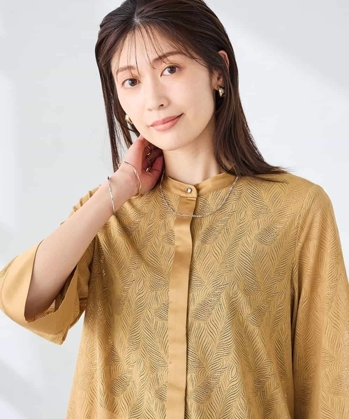 a.v.v(アーヴェヴェ)の「レースブラウス(シャツ/ブラウス・レディース・マスタード/アイボリー・38/40)」の10枚目の写真