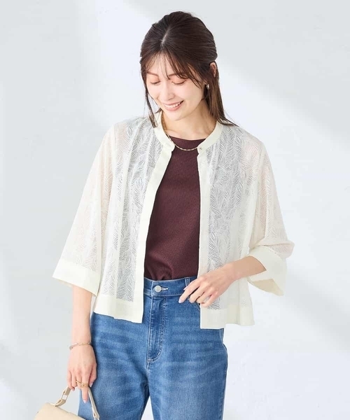 a.v.v(アーヴェヴェ)の「レースブラウス(シャツ/ブラウス・レディース・マスタード/アイボリー・38/40)」の12枚目の写真