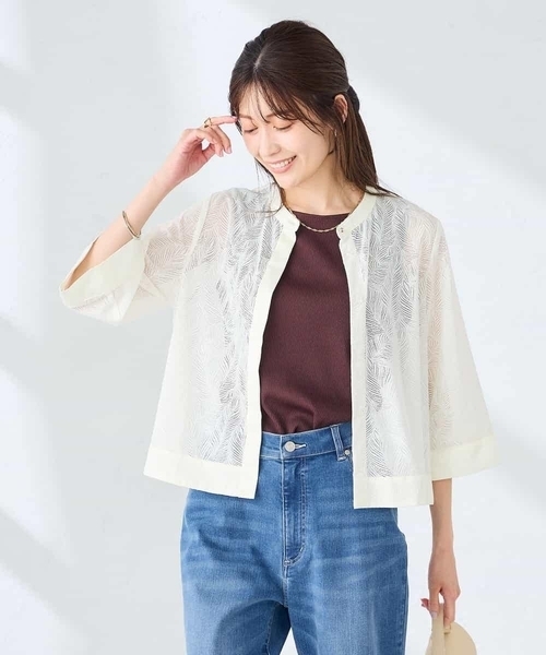 a.v.v(アーヴェヴェ)の「レースブラウス(シャツ/ブラウス・レディース・マスタード/アイボリー・38/40)」の13枚目の写真