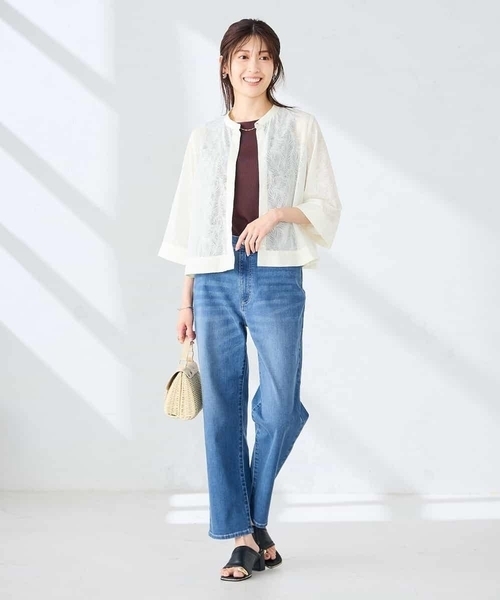 a.v.v(アーヴェヴェ)の「レースブラウス(シャツ/ブラウス・レディース・マスタード/アイボリー・38/40)」の15枚目の写真