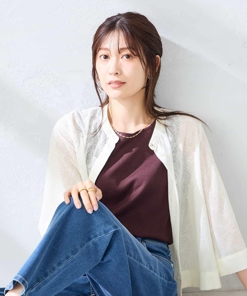 a.v.v(アーヴェヴェ)の「レースブラウス(シャツ/ブラウス・レディース・マスタード/アイボリー・38/40)」の21枚目の写真