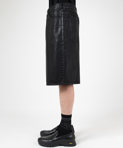 LAD MUSICIAN(ラッドミュージシャン)の「11.5oz COATING DENIM SHORT PANTS(デニムパンツ・メンズ・ブラック・46/44/42)」の6枚目の写真