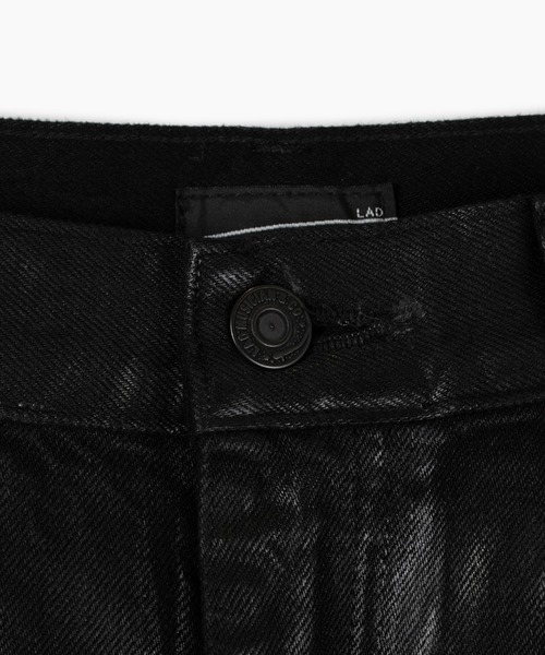 LAD MUSICIAN(ラッドミュージシャン)の「11.5oz COATING DENIM SHORT PANTS(デニムパンツ・メンズ・ブラック・46/44/42)」の8枚目の写真