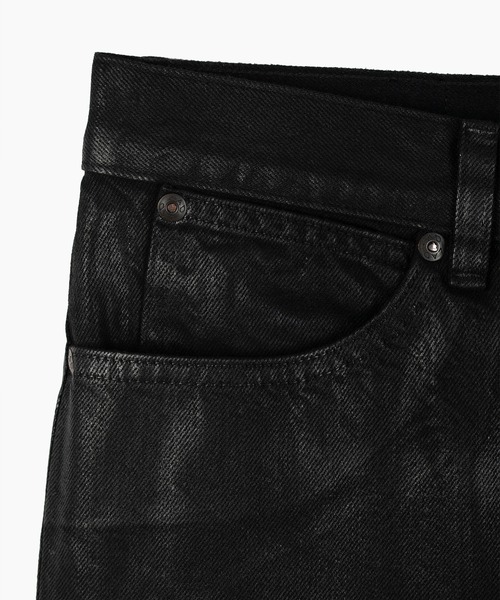 LAD MUSICIAN(ラッドミュージシャン)の「11.5oz COATING DENIM SHORT PANTS(デニムパンツ・メンズ・ブラック・46/44/42)」の2枚目の写真
