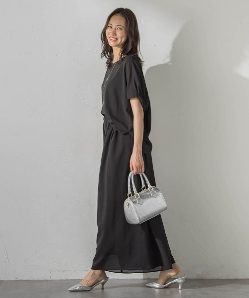 LAUTREAMONT(ロートレアモン)の「【晴れ軽】撥水シアーブラウス≪セット着用可≫(シャツ/ブラウス・レディース・カーキ/グリーン系その他/ブラック・9号)」の19枚目の写真