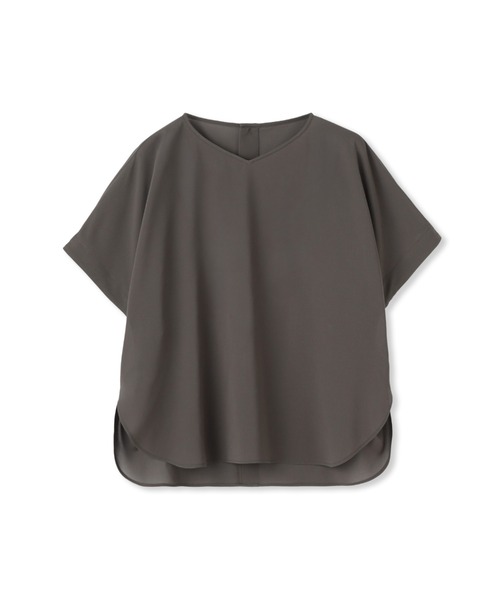 LAUTREAMONT(ロートレアモン)の「【晴れ軽】撥水シアーブラウス≪セット着用可≫(シャツ/ブラウス・レディース・カーキ/グリーン系その他/ブラック・9号)」の4枚目の写真