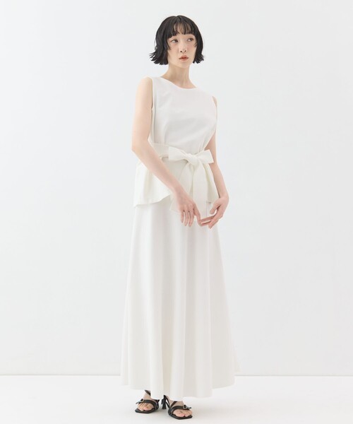 WRAPINKNOT(ラッピンノット)の「【WRAPINKNOTラッピンノット】《STUDIOUS別注》knit long flare skirt/ニットロングフレアスカート(スカート・レディース・ブラック/ホワイト・1/0)」の5枚目の写真