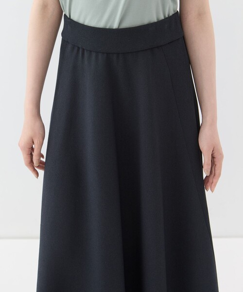 WRAPINKNOT(ラッピンノット)の「【WRAPINKNOTラッピンノット】《STUDIOUS別注》knit long flare skirt/ニットロングフレアスカート(スカート・レディース・ブラック/ホワイト・1/0)」の11枚目の写真