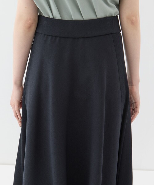 WRAPINKNOT(ラッピンノット)の「【WRAPINKNOTラッピンノット】《STUDIOUS別注》knit long flare skirt/ニットロングフレアスカート(スカート・レディース・ブラック/ホワイト・1/0)」の14枚目の写真