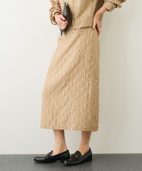 ROPE'(ロペ)の「ジャガードタイトスカート/セットアップ対応・イージーケア(スカート・レディース・ブラック/ベージュ・38/36)」の16枚目の写真