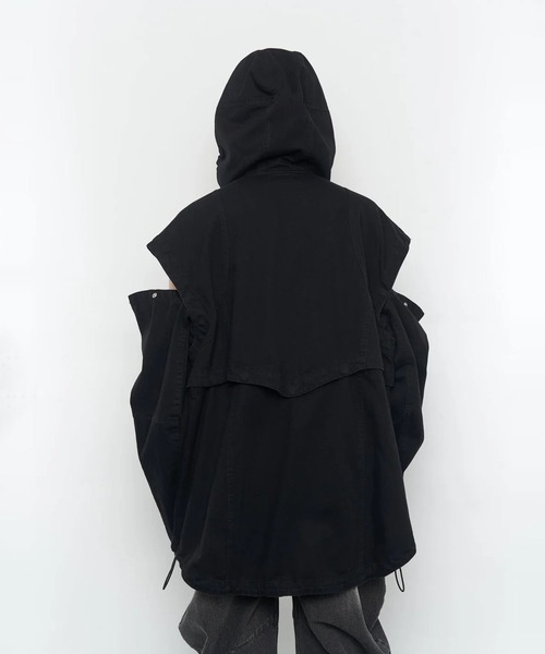 POOLDE(プールデ)の「SWITCH DENIM JACKET(デニムジャケット・レディース・ブルー/ブラック・FREE)」の14枚目の写真