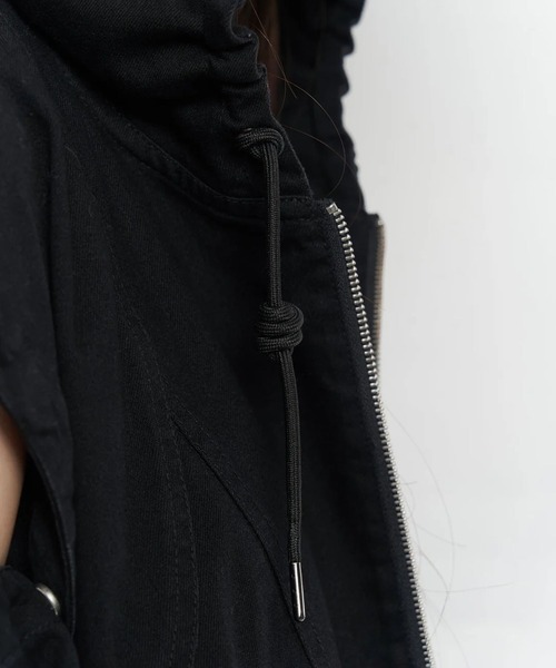 POOLDE(プールデ)の「SWITCH DENIM JACKET(デニムジャケット・レディース・ブルー/ブラック・FREE)」の21枚目の写真