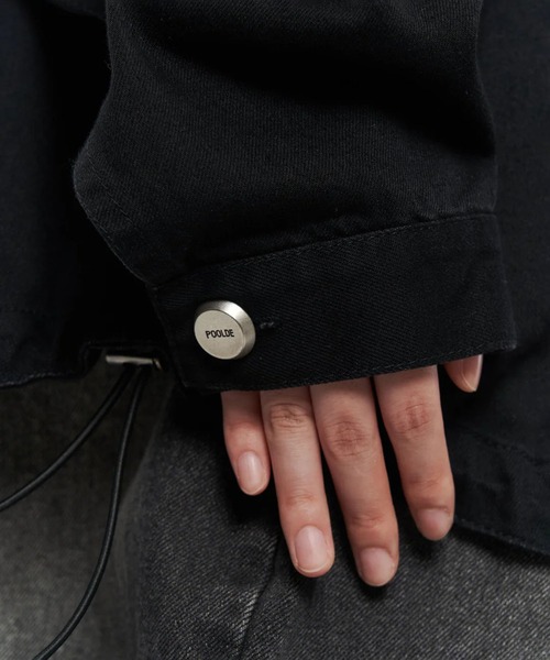 POOLDE(プールデ)の「SWITCH DENIM JACKET(デニムジャケット・レディース・ブルー/ブラック・FREE)」の22枚目の写真