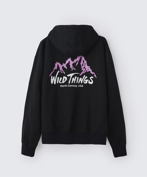 WILD THINGS(ワイルドシングス)の「ワイルドマウンテン スウェットジップパーカー|WILD MOUNTAIN SWEAT ZIP PARKA(パーカー・メンズ・ブラック/ネイビー/グレー/カーキ・M/S/XL/L)」の1枚目の写真