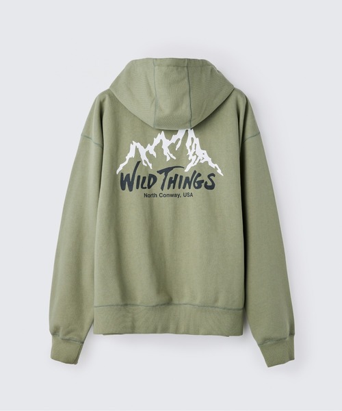 WILD THINGS(ワイルドシングス)の「ワイルドマウンテン スウェットジップパーカー|WILD MOUNTAIN SWEAT ZIP PARKA(パーカー・メンズ・ブラック/ネイビー/グレー/カーキ・M/S/XL/L)」の13枚目の写真