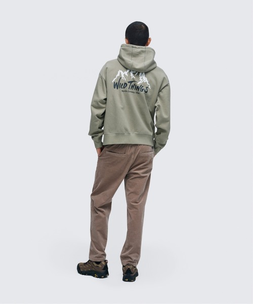 WILD THINGS(ワイルドシングス)の「ワイルドマウンテン スウェットジップパーカー|WILD MOUNTAIN SWEAT ZIP PARKA(パーカー・メンズ・ブラック/ネイビー/グレー/カーキ・M/S/XL/L)」の12枚目の写真