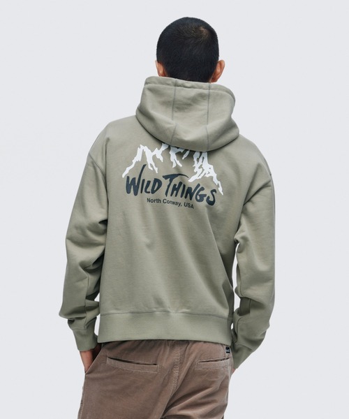 WILD THINGS(ワイルドシングス)の「ワイルドマウンテン スウェットジップパーカー|WILD MOUNTAIN SWEAT ZIP PARKA(パーカー・メンズ・ブラック/ネイビー/グレー/カーキ・M/S/XL/L)」の5枚目の写真