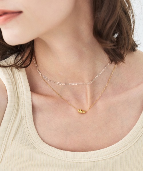 in mood(インムード)の「×in mood Twist Necklace【in moodコラボ】(ネックレス・レディース・シルバー/ゴールド・FREE)」の2枚目の写真