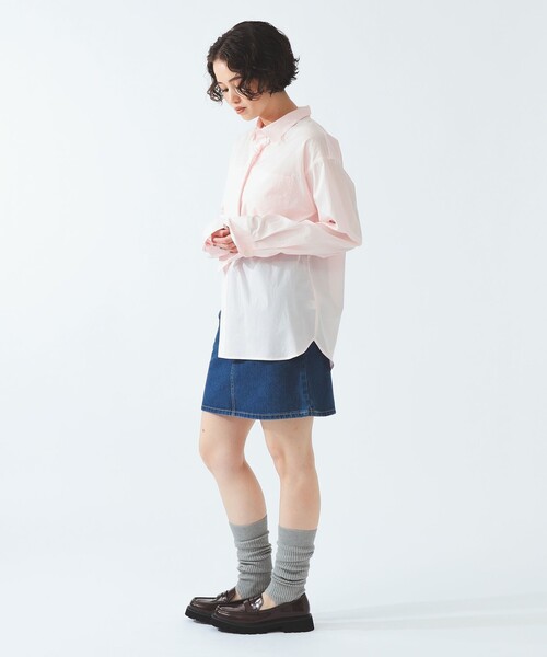 Ray BEAMS（レイビームス）の「Lee / STANDARD WARDROBE デニム ミニスカート（デニムスカート・レディース・ブルー系その他/ブラック・X-SMALL/SMALL）」の8枚目の写真
