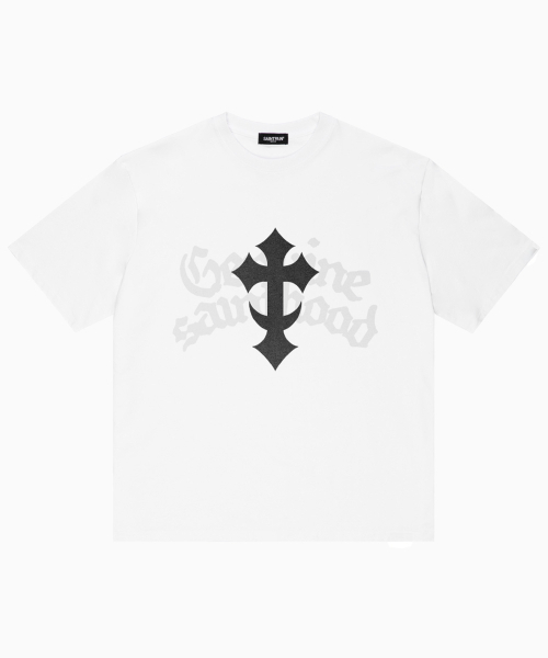 SAINTPAIN(セイントペイン)の「SP ヘビーウェイトレイヤークロス半袖Tシャツホワイト(Tシャツ/カットソー・レディース・その他・MEDIUM/LARGE)」の1枚目の写真